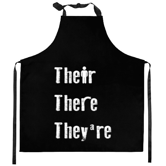 Their There They're English Teacher Grammar Kitchen Aprons