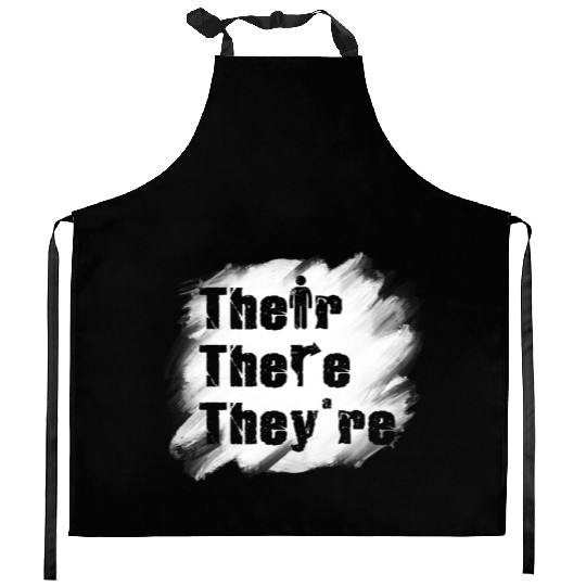 Their There They're English Teacher Grammar Kitchen Aprons