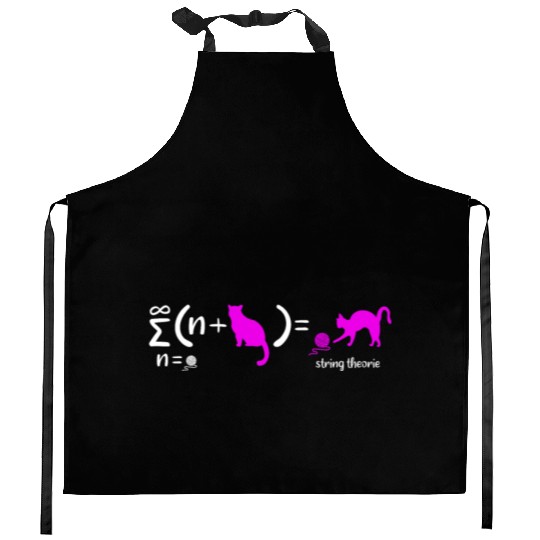 String Theory Nerd Physics Schrodinger's Cat Kitchen Aprons