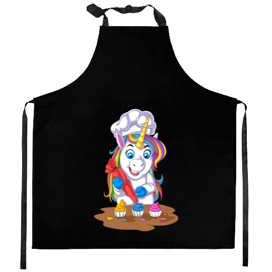 Unicorn Chef Kitchen Aprons