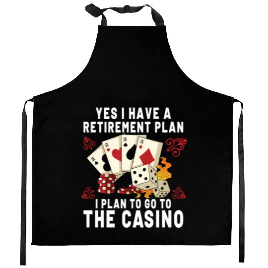 Poker Casino Poker Player Gambling Roulette Gift Kitchen Aprons