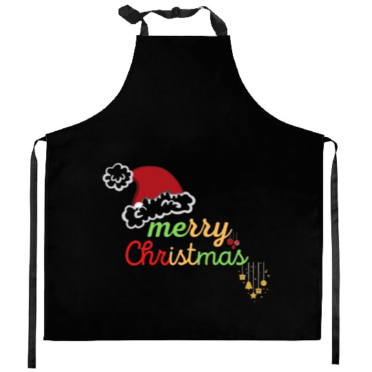 merry christmas yall winter Kitchen Aprons