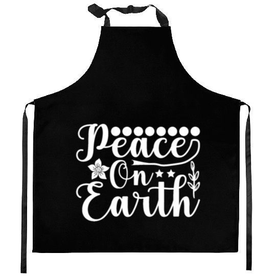 Peace on Earth Kitchen Aprons