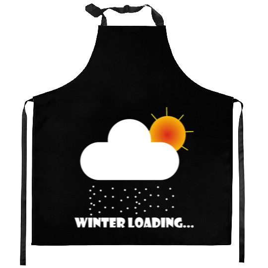 Funny Winter Christmas Holidays Kitchen Aprons