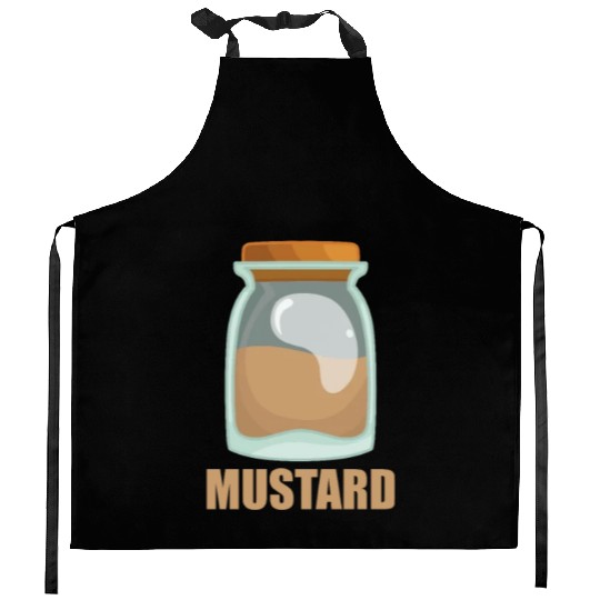 Mustard Spice Flavor Food Cooking Kitchen Aprons