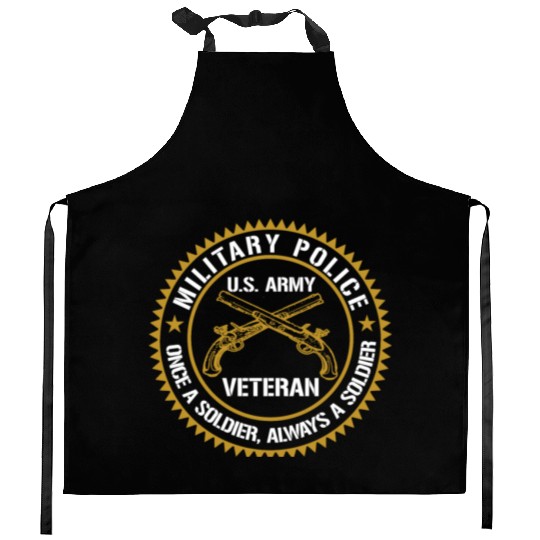 Military Police Us Army Veteran Once A Soldier Alw Kitchen Aprons