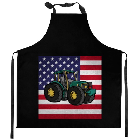 Farming Tractor Kitchen Aprons