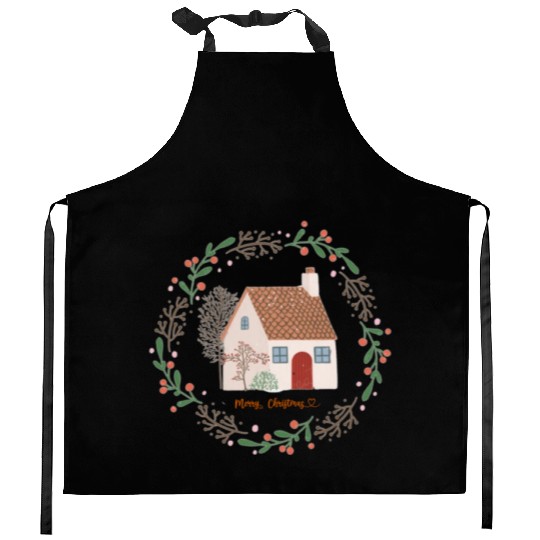 Merry Christmas | Home For The Holidays | Xmas Kitchen Aprons