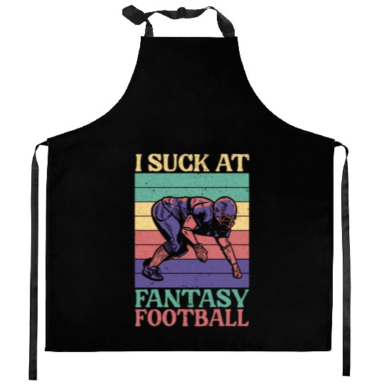 I Suck At Fantasy Football Auto Draft Sport Lover Kitchen Aprons
