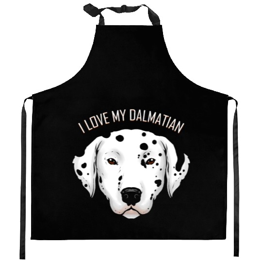 Dog Lover - I Love My Dalmatian Kitchen Aprons