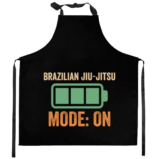 Brazilian Jiu-jitsu Mode On, Battery Design Kitchen Aprons