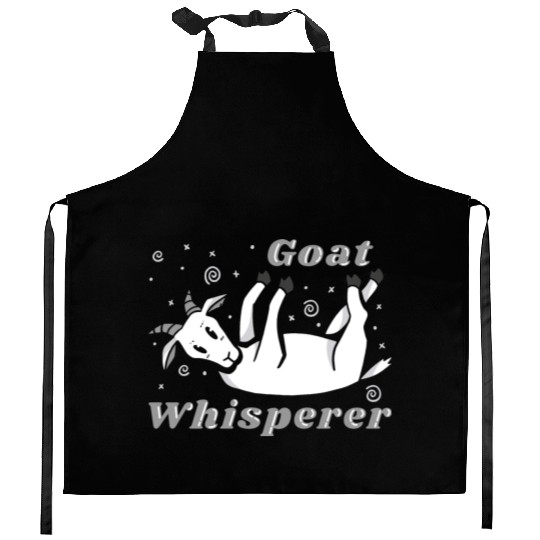 Goat Whisperer Goat Lover Kitchen Aprons