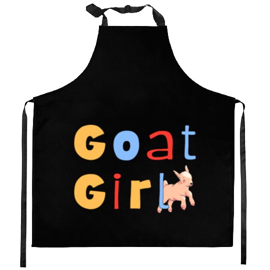 Goat Girl Goat Lover Kitchen Aprons