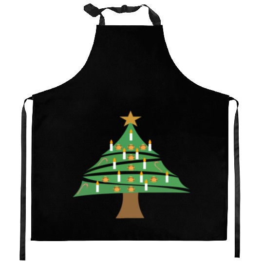 Christmas tree Kitchen Aprons