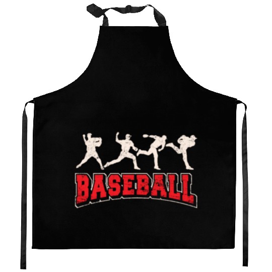 Baseball Pitcher Baseball Pitching Closer Relief B Kitchen Aprons