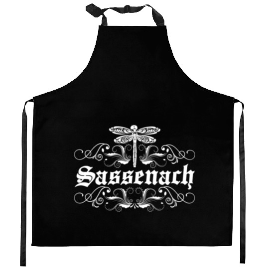 Sassenach Outlander Celtic Gaelic Dragonfly Kitchen Aprons