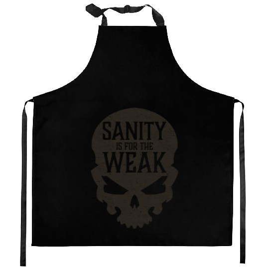 Demon Skull Sanity is for the Weak Kitchen Aprons