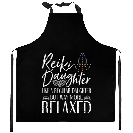 Reiki Daughter Chakra Spiritual Healing Kitchen Aprons