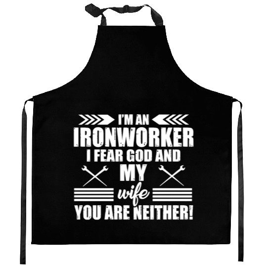 Great Ironworker Kitchen Aprons