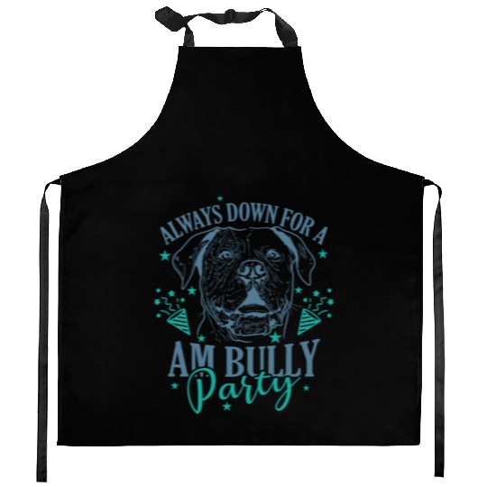Always down for a AM Bully Party Bulldog Kitchen Aprons