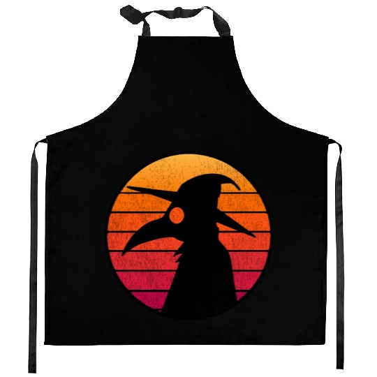 The Plague Doctor Costume Kids Retro Sun Plague Kitchen Aprons