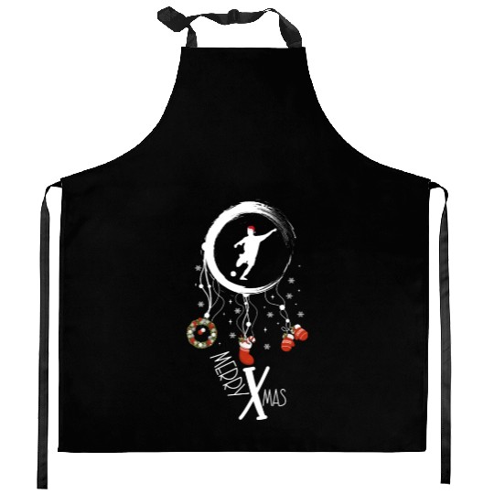 Winter dreamcatcher Christmas Football Kitchen Aprons