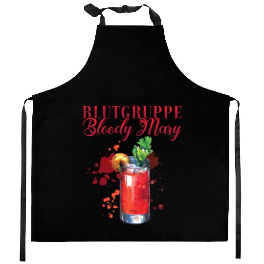 Blutgruppe Bloody Mary Cocktail for Bartender Kitchen Aprons