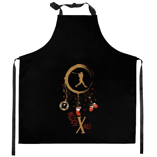 Winter dreamcatcher Christmas Baseball Kitchen Aprons