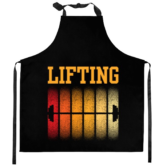 Lifting Weightlifting Lift Workout Gym Kitchen Aprons