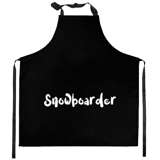 Snowboarder - Snowboarding Kitchen Aprons