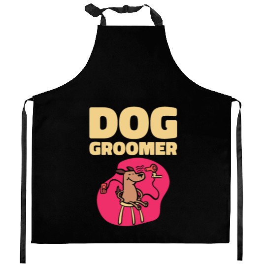 Dog Groomer Canine Grooming Hygiene Kitchen Aprons