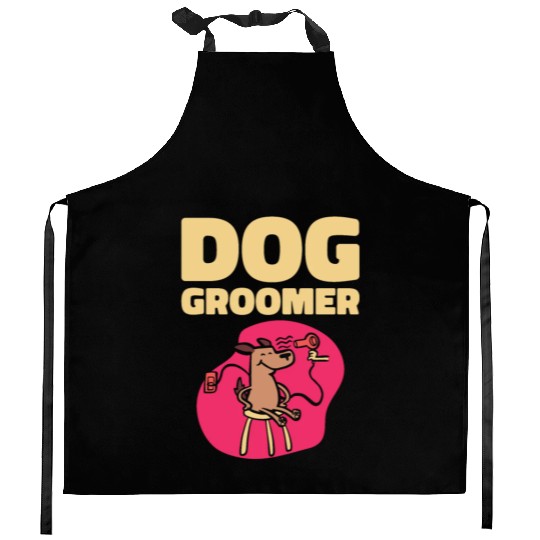 Dog Groomer Canine Grooming Hygiene Kitchen Aprons