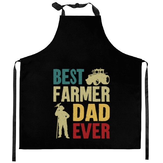 Farming Farmer Dad Father Vintage Kitchen Aprons