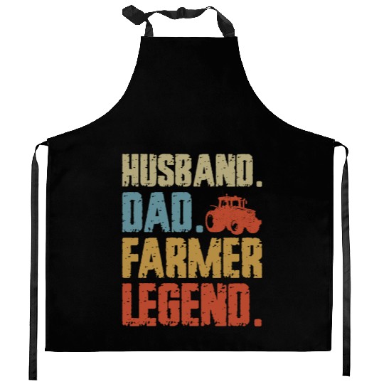 Farming Farmer Dad Father Vintage Kitchen Aprons