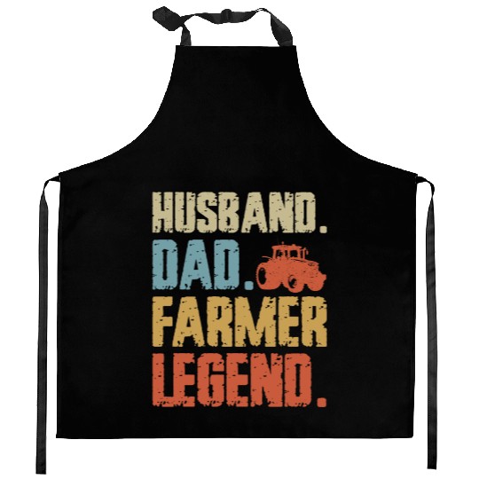 Farming Farmer Dad Father Vintage Kitchen Aprons