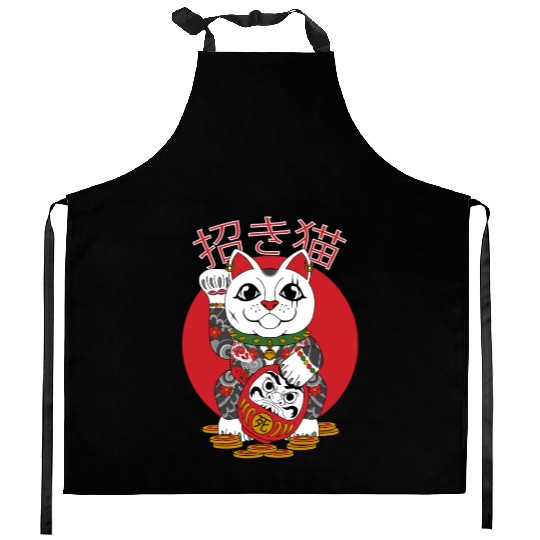 Maneki Neko Kitchen Aprons