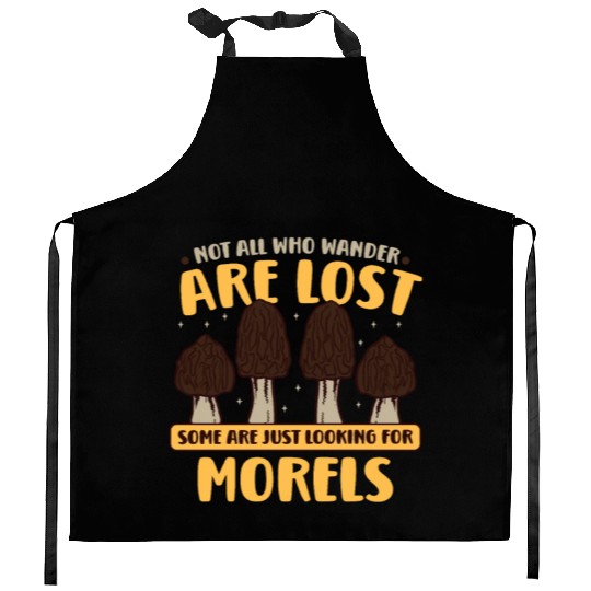 Morels Mushroom Picker Mushroom Farmer Mushroom Kitchen Aprons