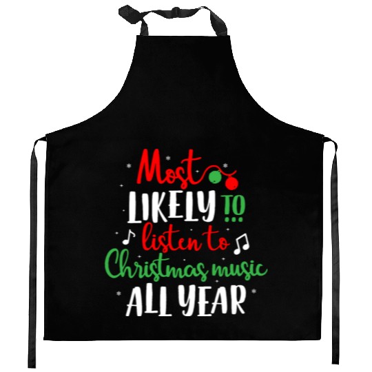 Xmas Quote, Funny Christmas Quote, Santa Claus Kitchen Aprons