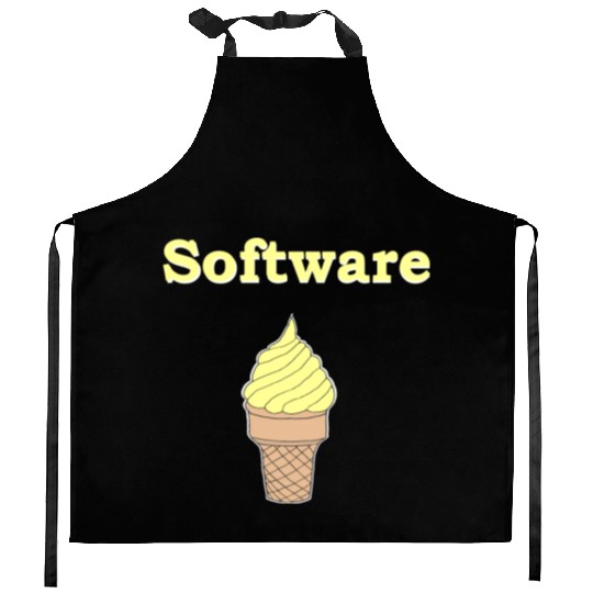 Software Vanilla Ice Cream Kitchen Aprons
