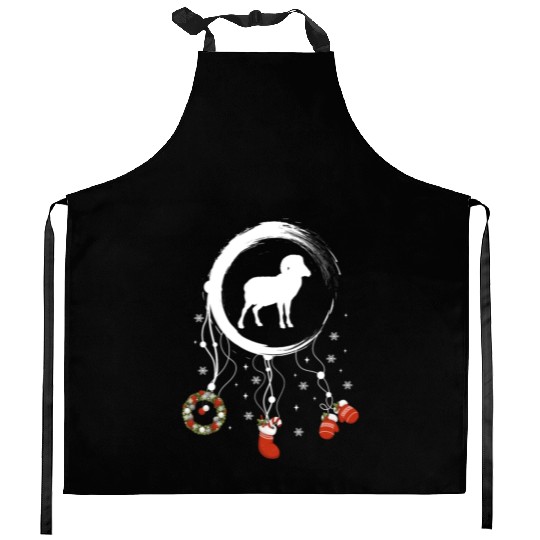 Winter dreamcatcher Christmas Capricorn Kitchen Aprons