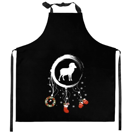 Winter dreamcatcher Christmas Capricorn Kitchen Aprons