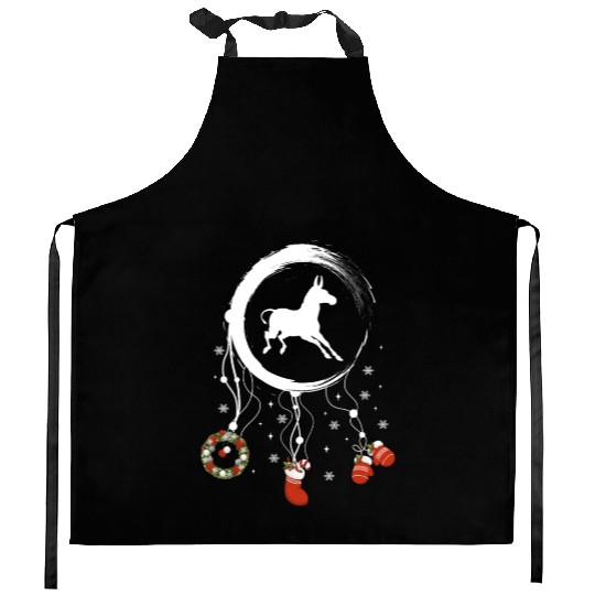 Winter dreamcatcher Christmas Donkey Kitchen Aprons