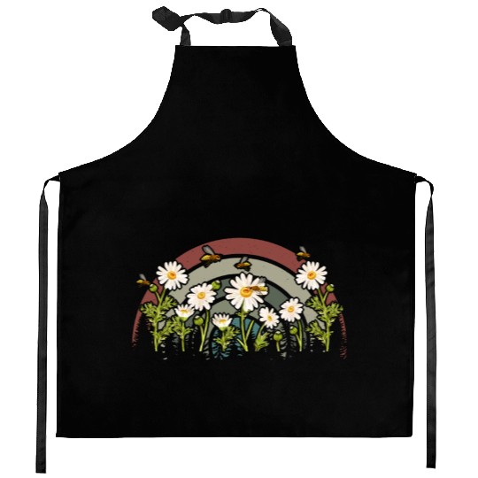 Marguerites Daisy Summer Daisies Flower Garden Kitchen Aprons