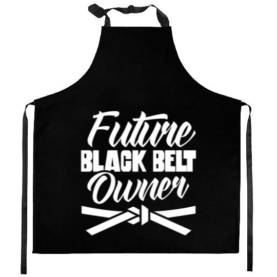 Future Black Belt Owner MMA Belts Martial Arts Kitchen Aprons