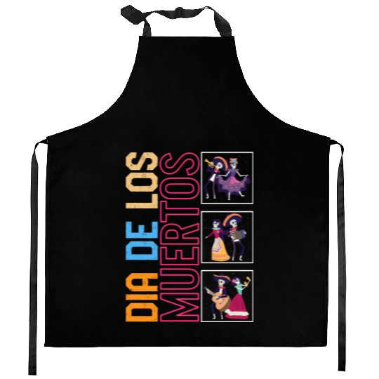 Dia De Los Muertos Kitchen Aprons, Ballet Folklorico Sugar