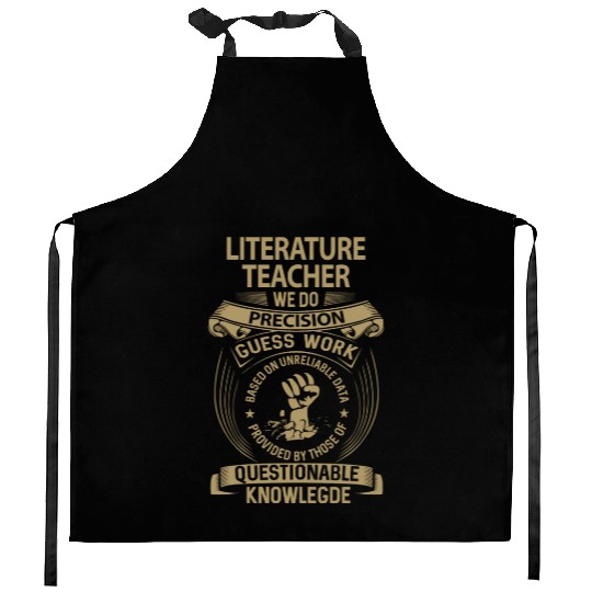 Literature Teacher Kitchen Aprons - We Do Precision Gift