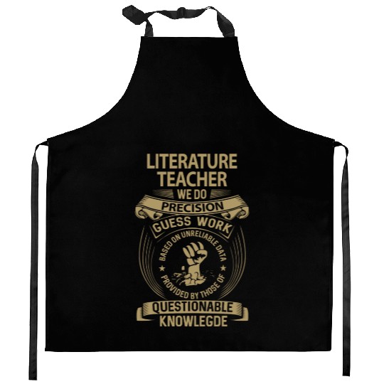 Literature Teacher Kitchen Aprons - We Do Precision Gift