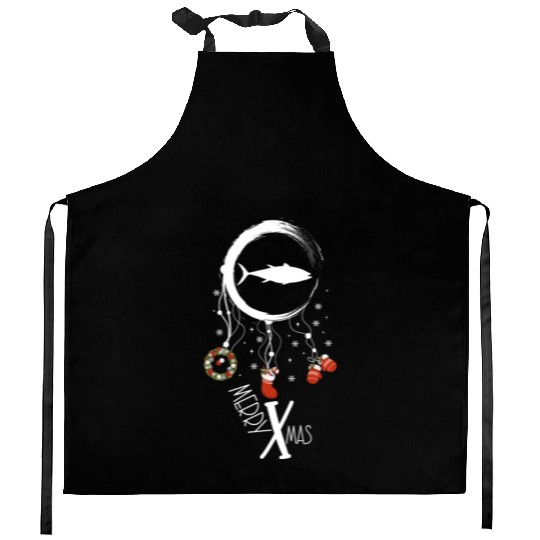 Winter dreamcatcher Christmas Tuna Kitchen Aprons
