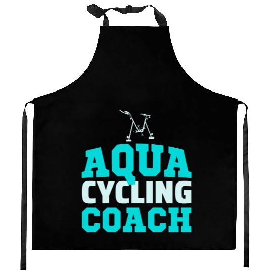 Aqua Cycling Swimming Pool Fitness Training Coach Kitchen Aprons