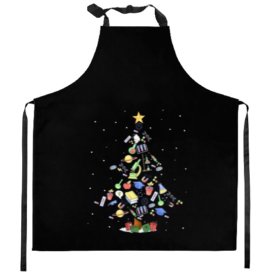 Science Squad Christmas Tree Science Teacher xmas Kitchen Aprons